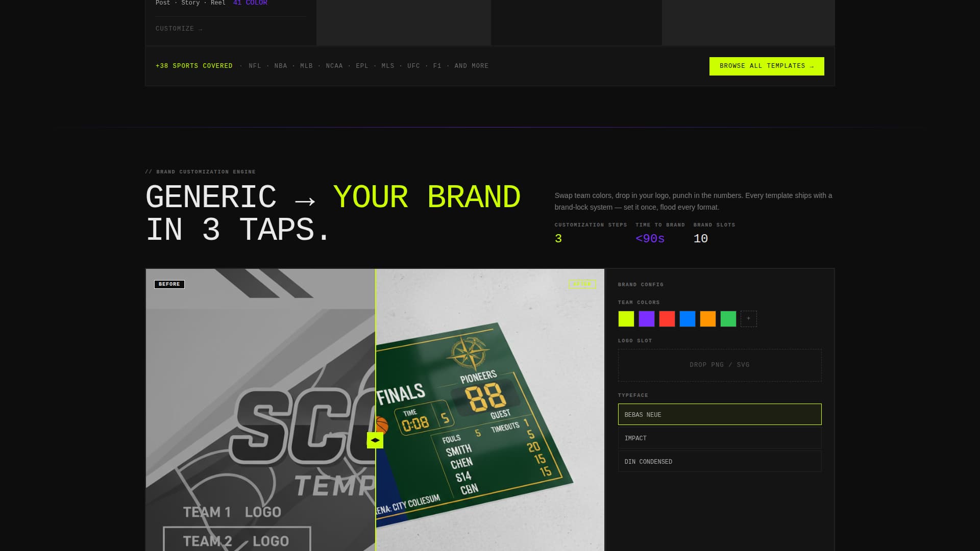 Gameday - Powerful Sports Landing Page Template