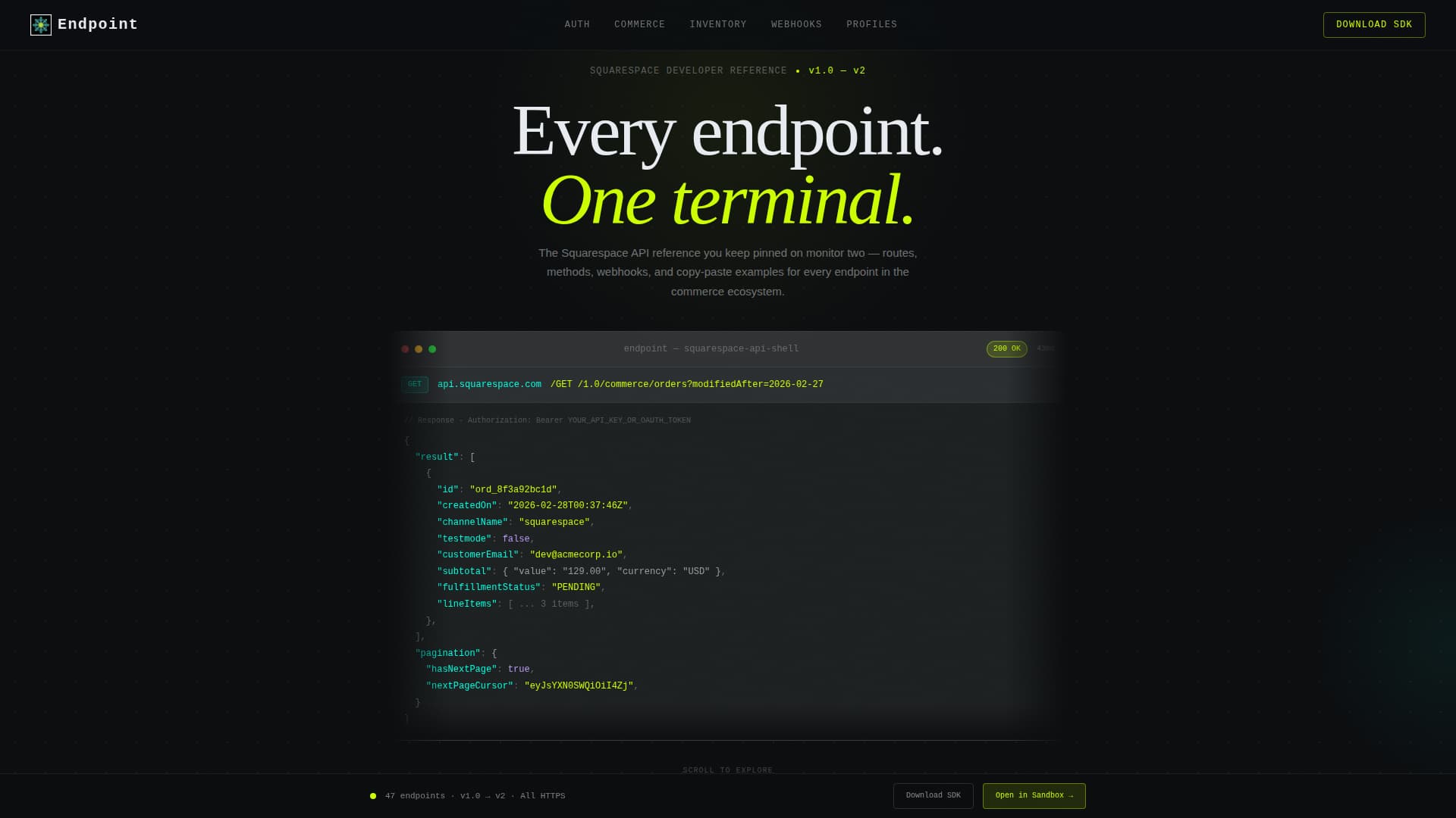 Nexus — API Integration Landing Page Template