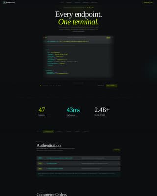 Nexus — API Integration Landing Page Template