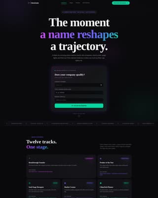 Startup - Premium Awards Landing Page Template