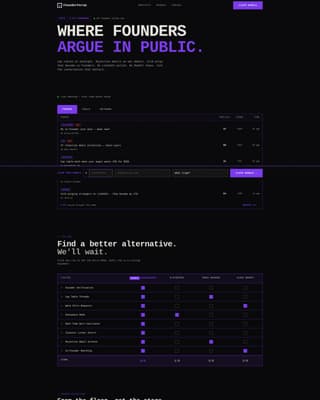 Foundry - Brutalist Startup Landing Page Template