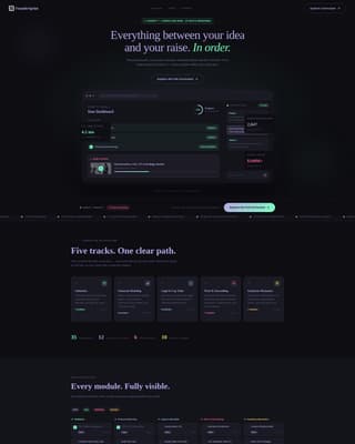 Launchpad - Progressive Founder Academy Landing Page Template