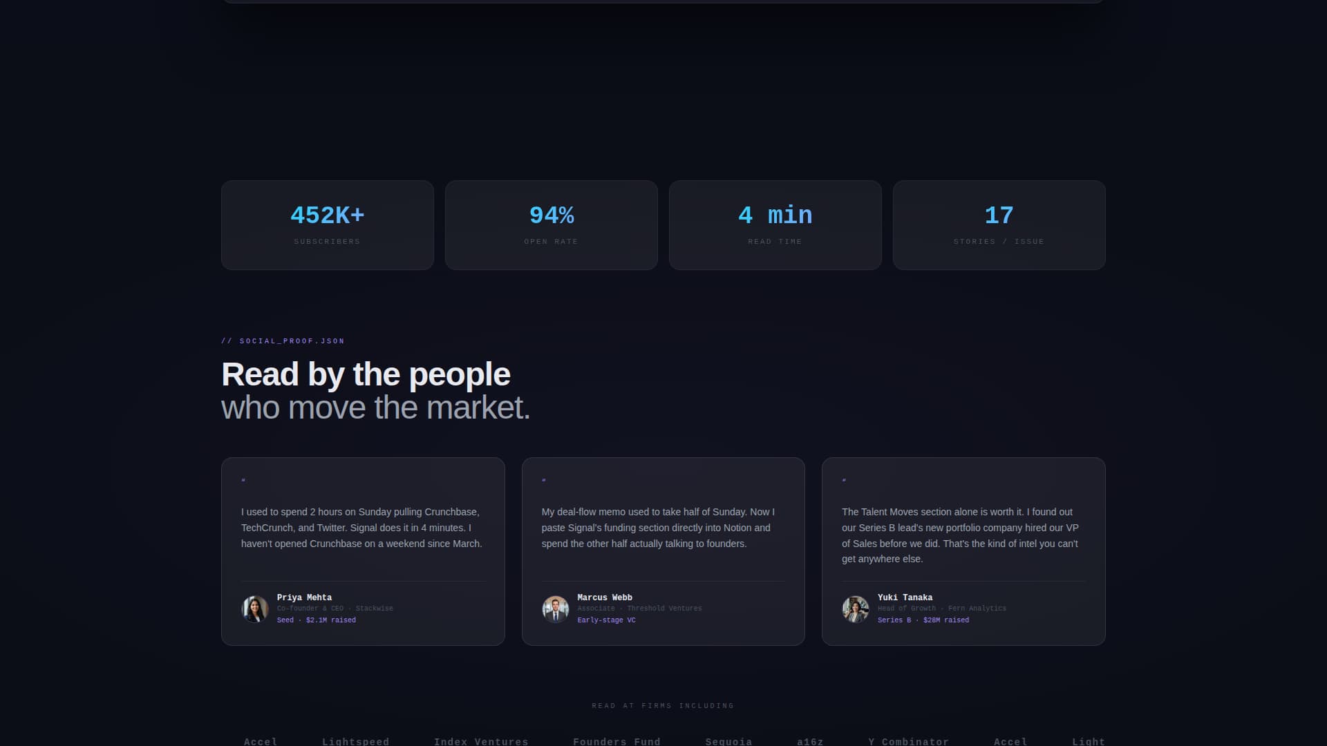 Signal - Powerful Startup Landing Page Template