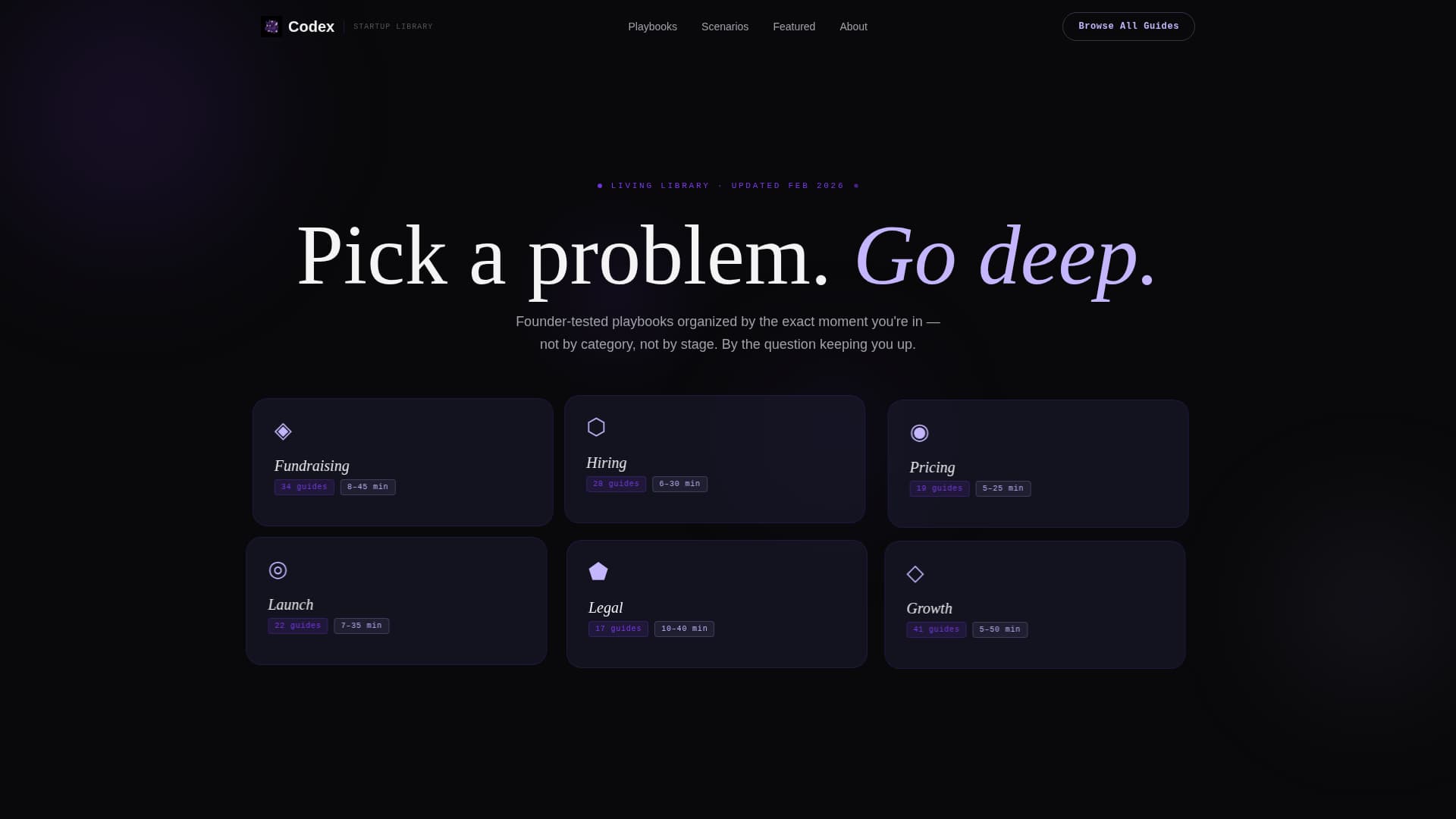 Codex - Powerful Startup Landing Page Template