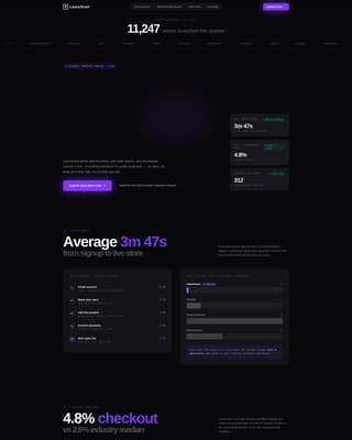 Launchcart - High Velocity Startup Landing Page Template