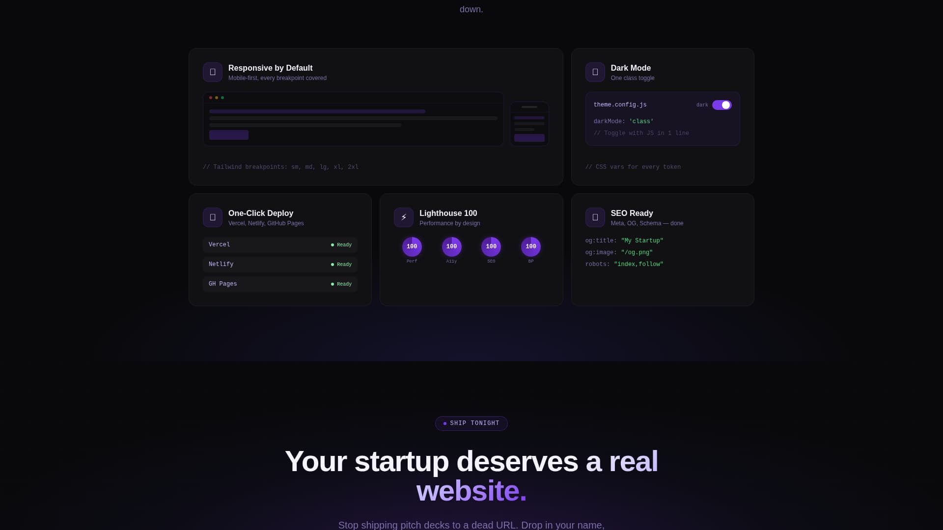 Launch - Rapid Startup Landing Page Template