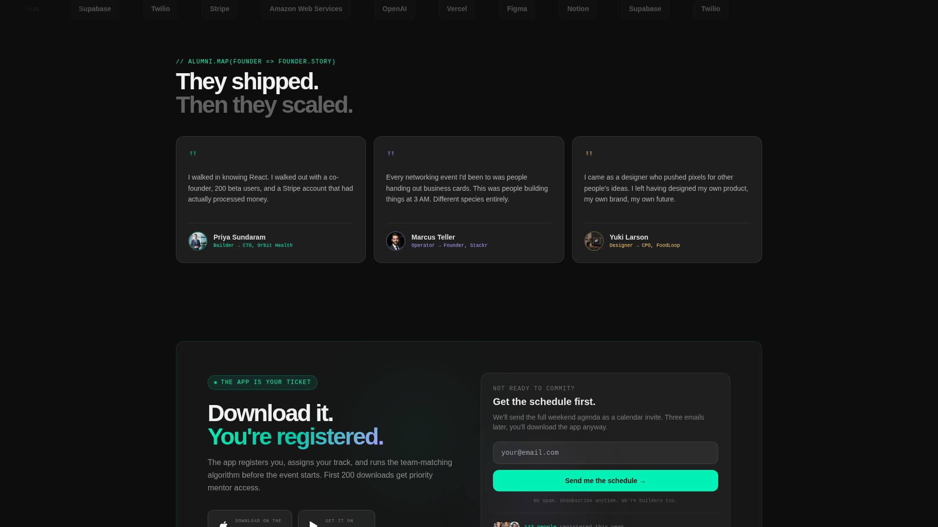 Launchweekend - Dynamic Startup Landing Page Template