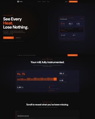 Steel Vertical SaaS Professional Website Template