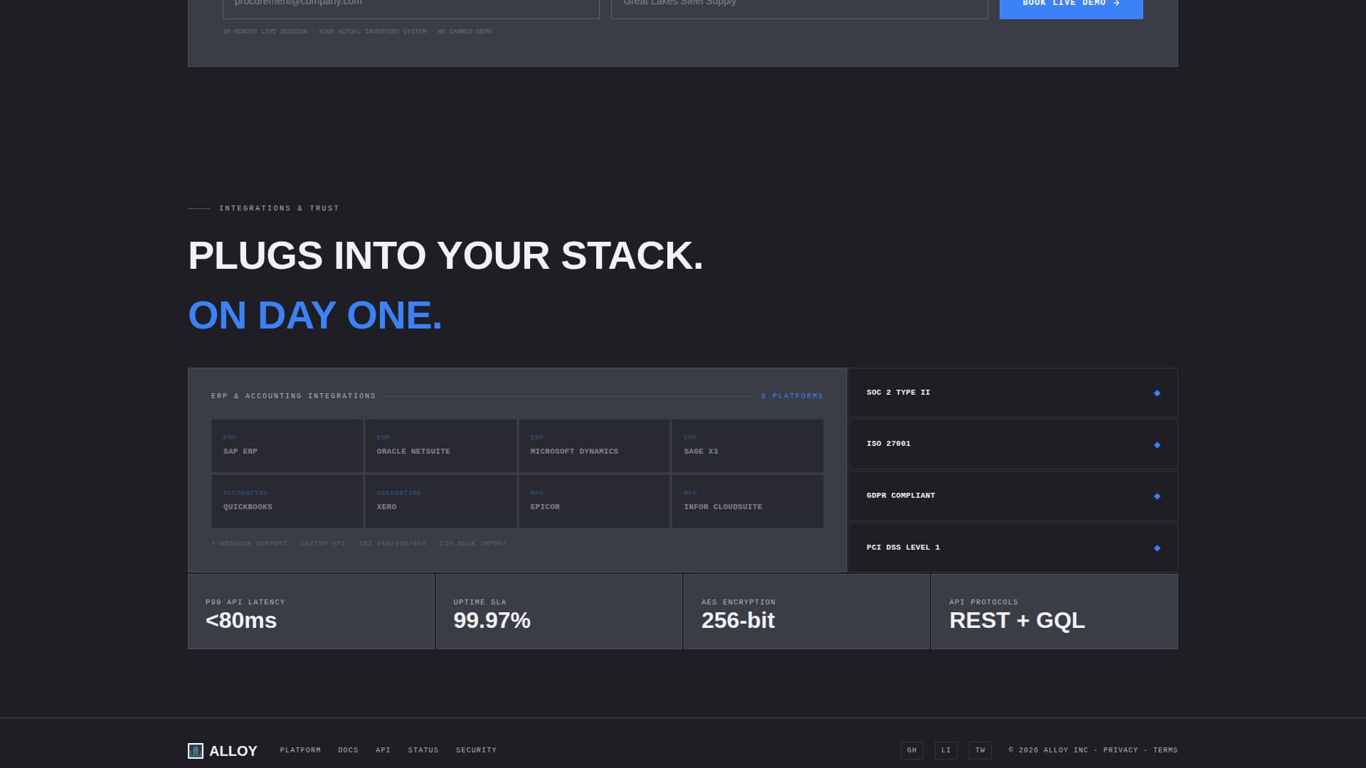 Steel Vertical SaaS Booking Website Template