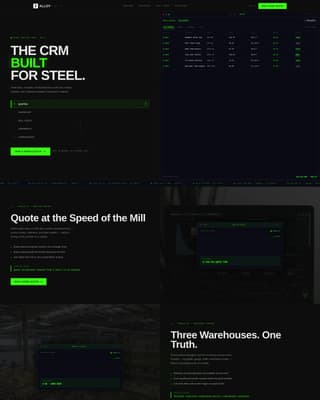 Steel Vertical SaaS Portfolio Website Template