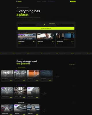 Stash - Dynamic Storage Landing Page Template