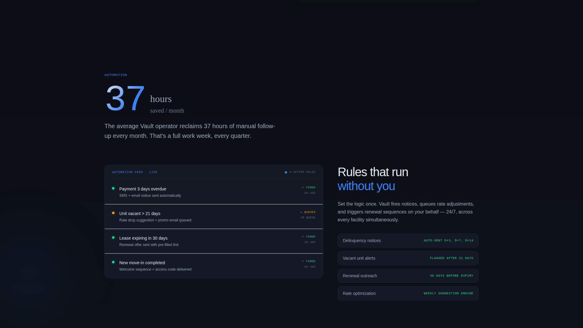 Vault - Powerful StoragePortal Landing Page Template