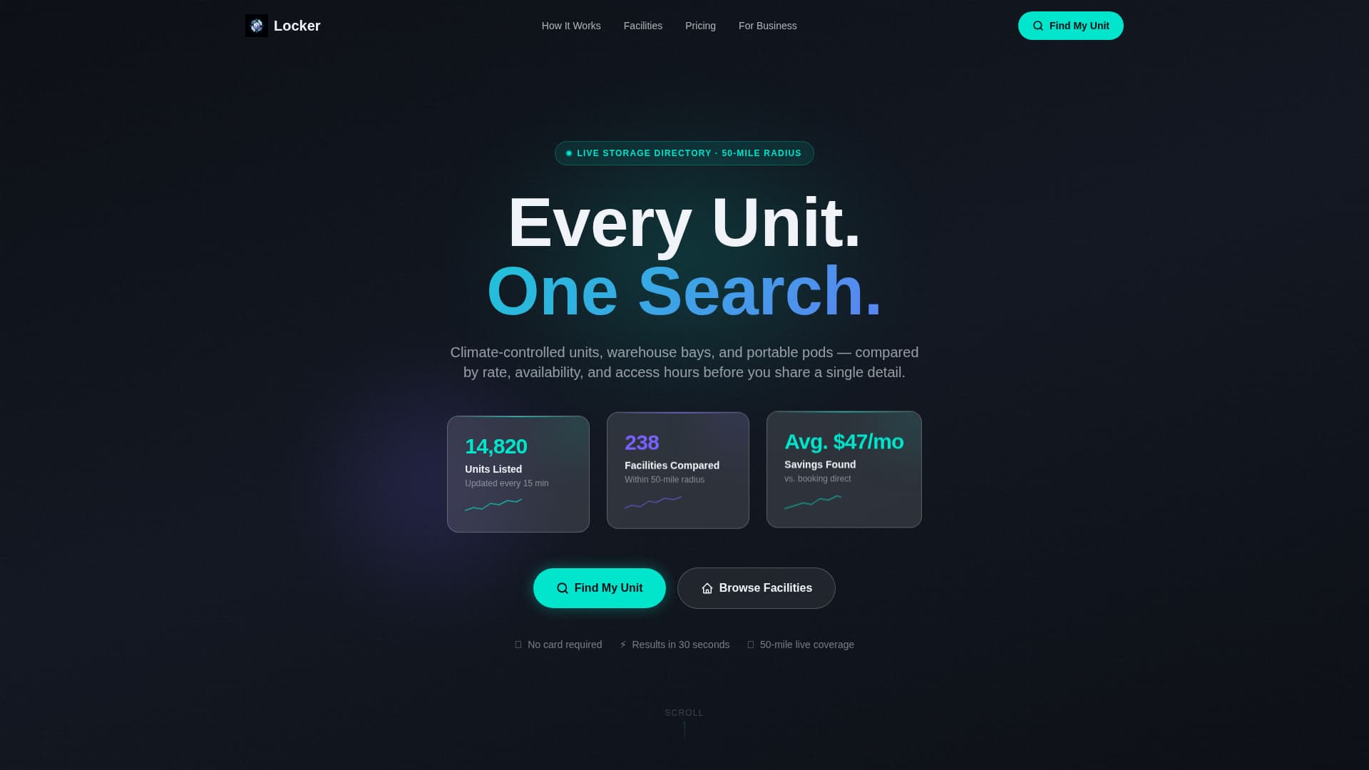 Locker - Powerful Storage Landing Page Template