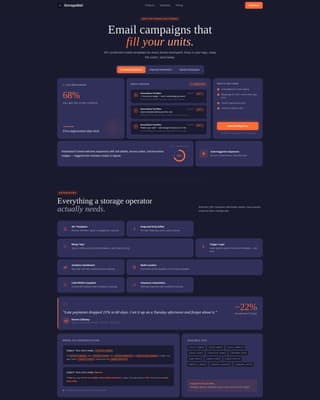 StorageMail - High-Performance Email Landing Page Template
