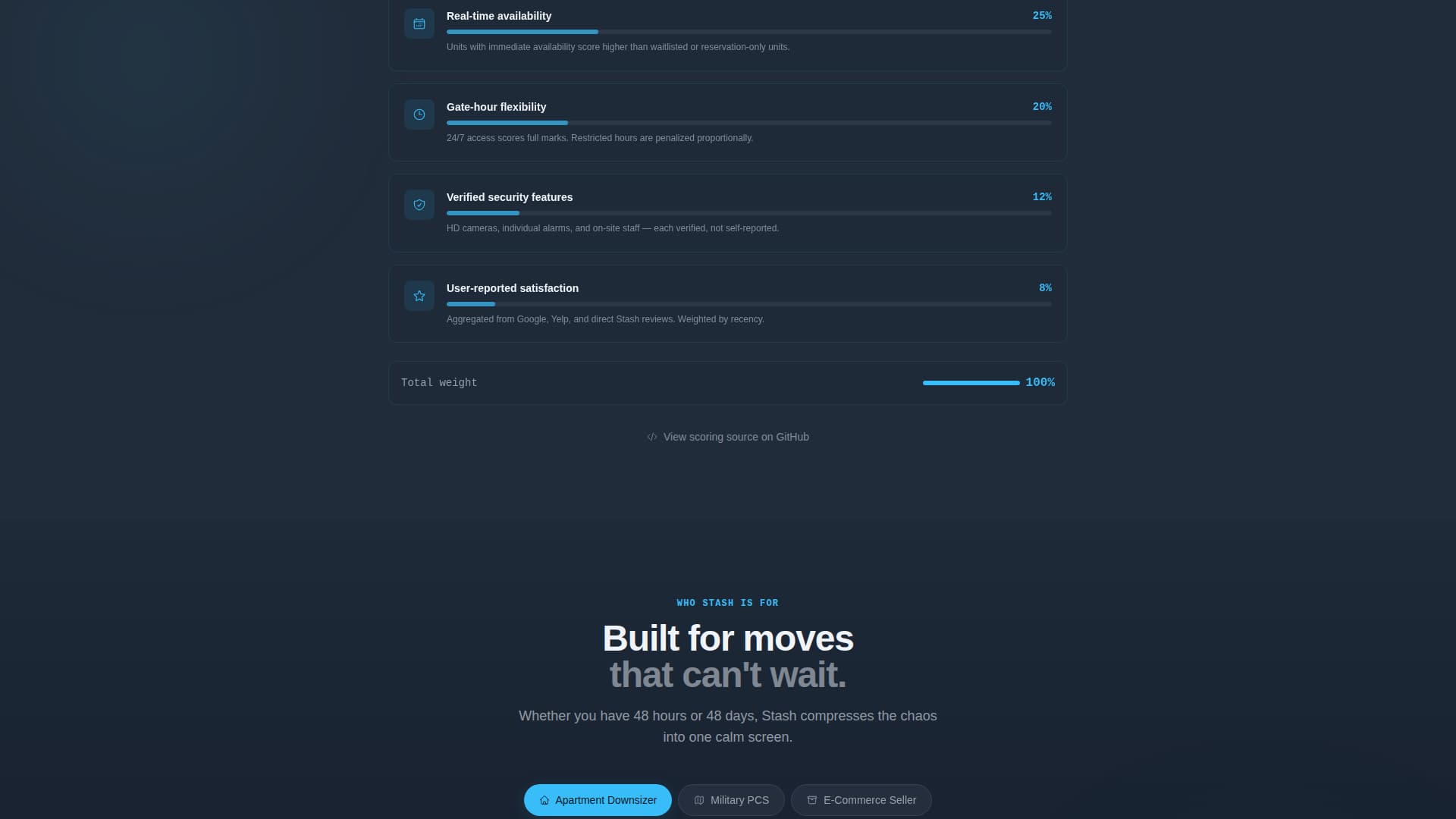 Stash - Instant Storage Landing Page Template