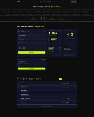 Stash - High-Velocity StorageJobs Landing Page Template