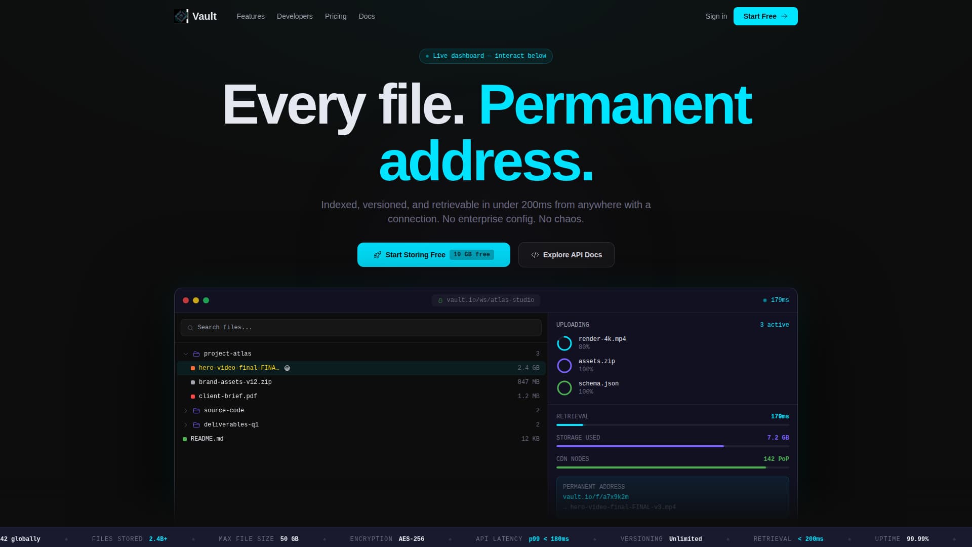 Storage Digital Presence Professional Website Template