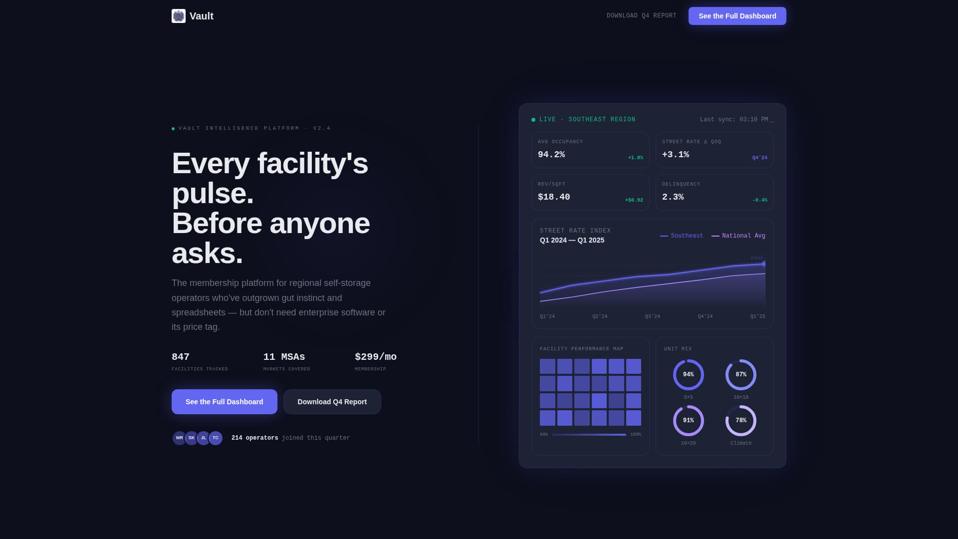 Vault - Intelligent Storage Landing Page Template