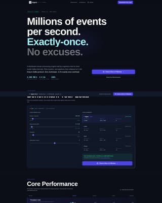 Stream — Data Processing Landing Page Template