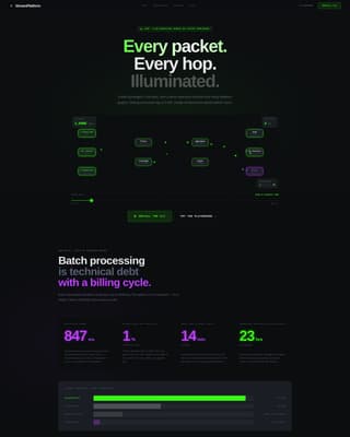 Stream Processing Technology Professional Website Template