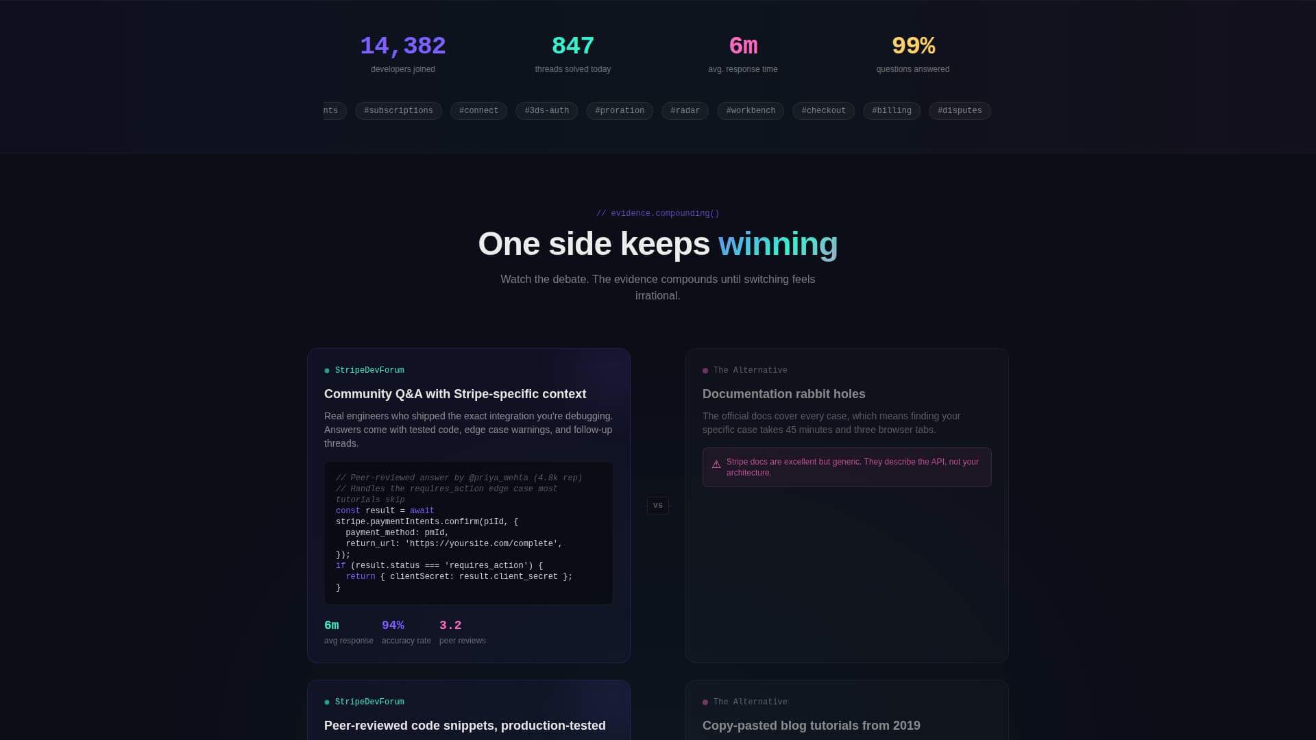 Stripe - Powerful Developer Landing Page Template