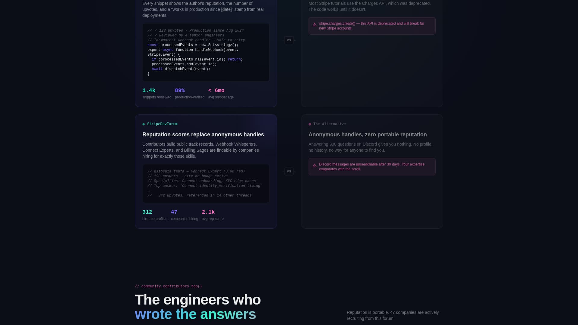 Stripe - Powerful Developer Landing Page Template