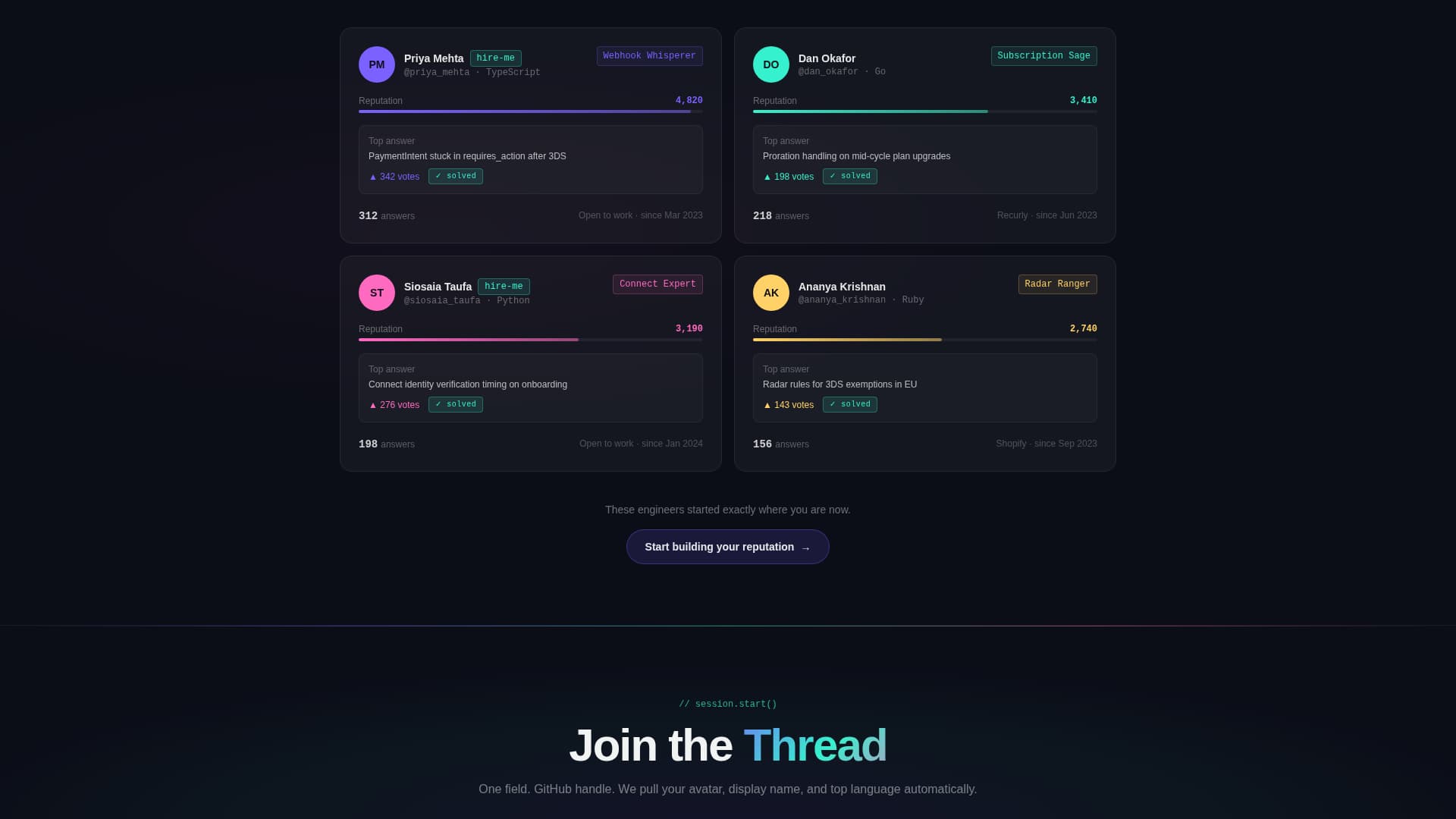Stripe - Powerful Developer Landing Page Template