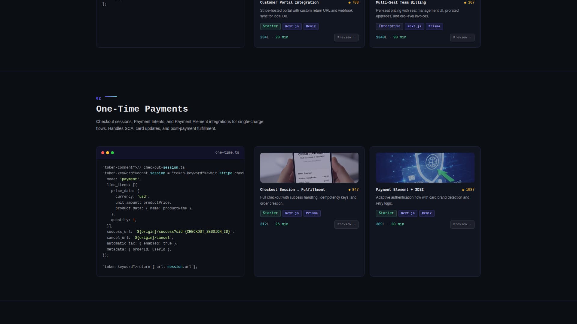 Stripe - Production-Ready Payment Landing Page Template