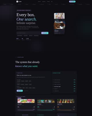 Box — Curated Delivery Landing Page Template
