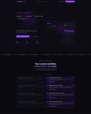 Saccharide - Real-Time Confectionery Landing Page Template