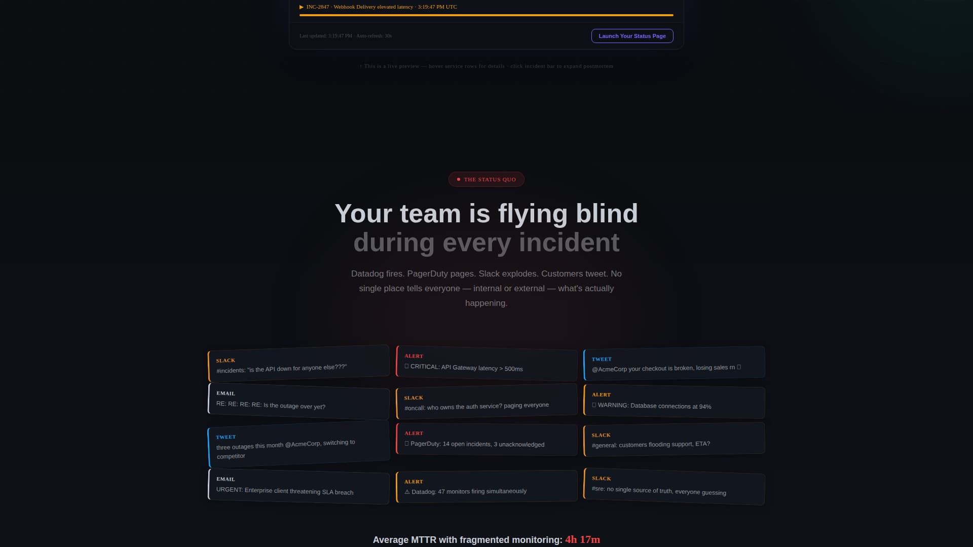 Uptime - Powerful Statuspage Landing Page Template
