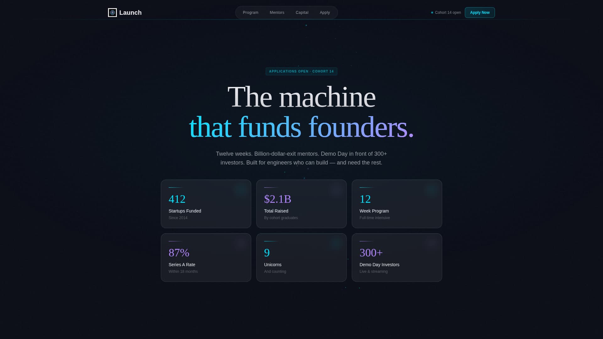 Launch - Elite Accelerator Landing Page Template