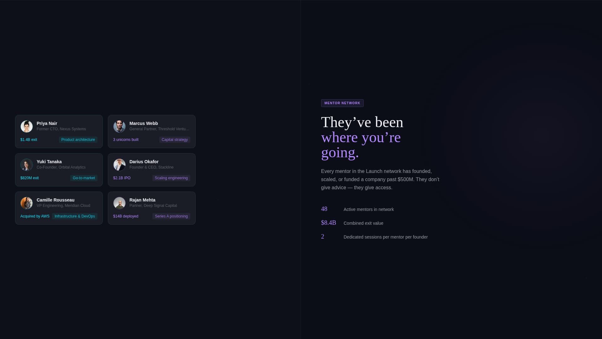 Launch - Elite Accelerator Landing Page Template