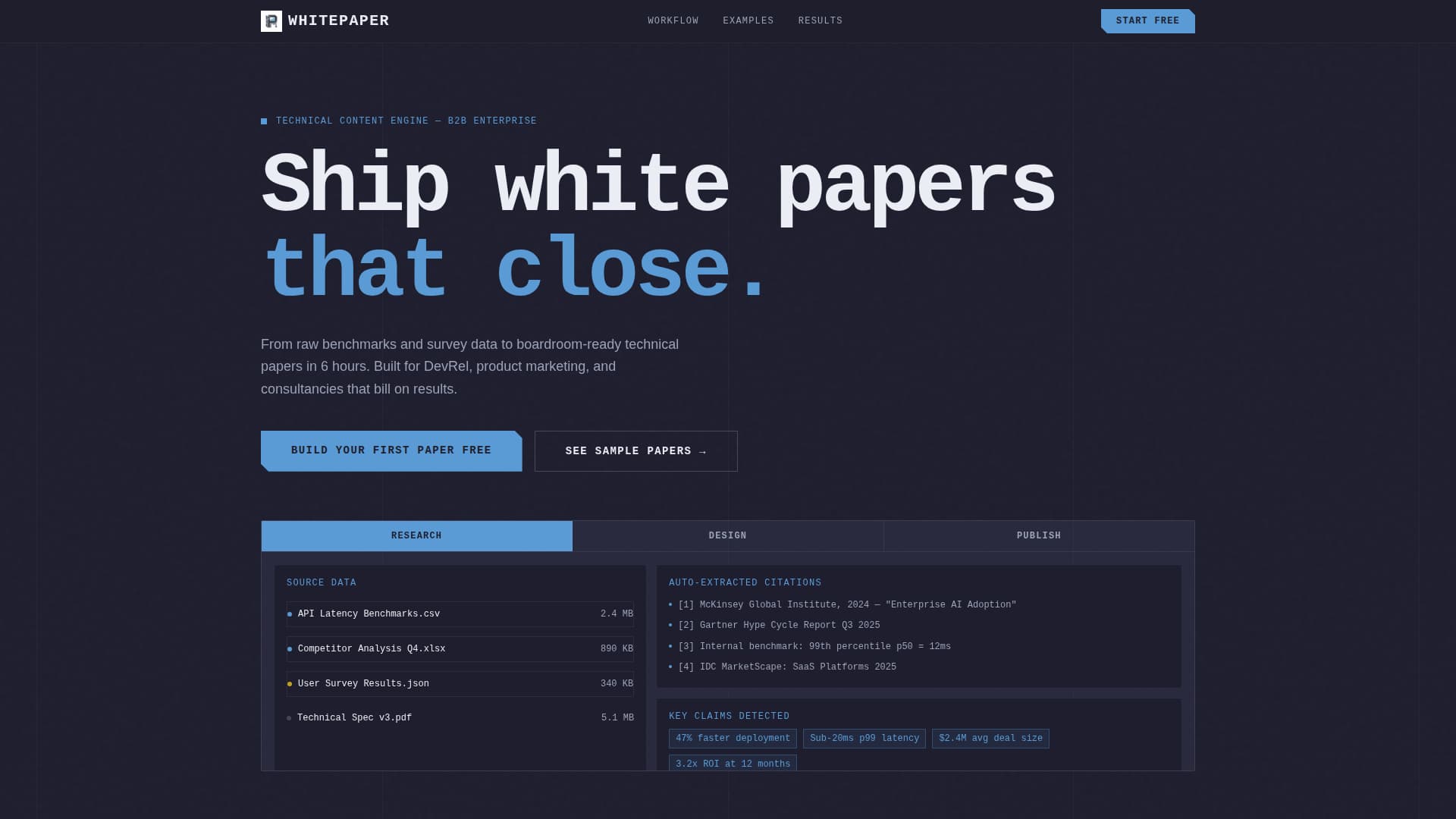 Whitepaper - Powerful Research Landing Page Template