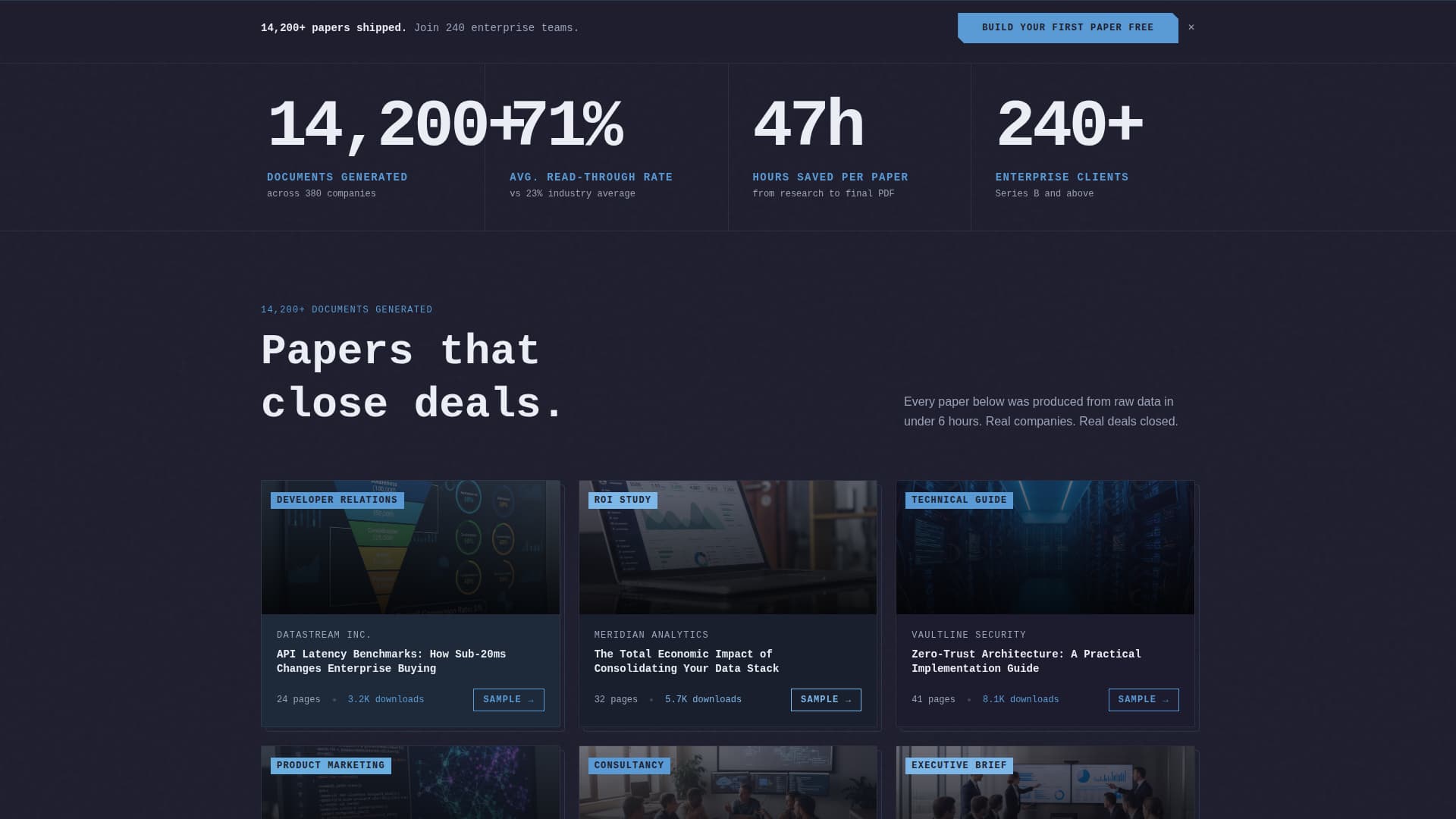 Whitepaper - Powerful Research Landing Page Template