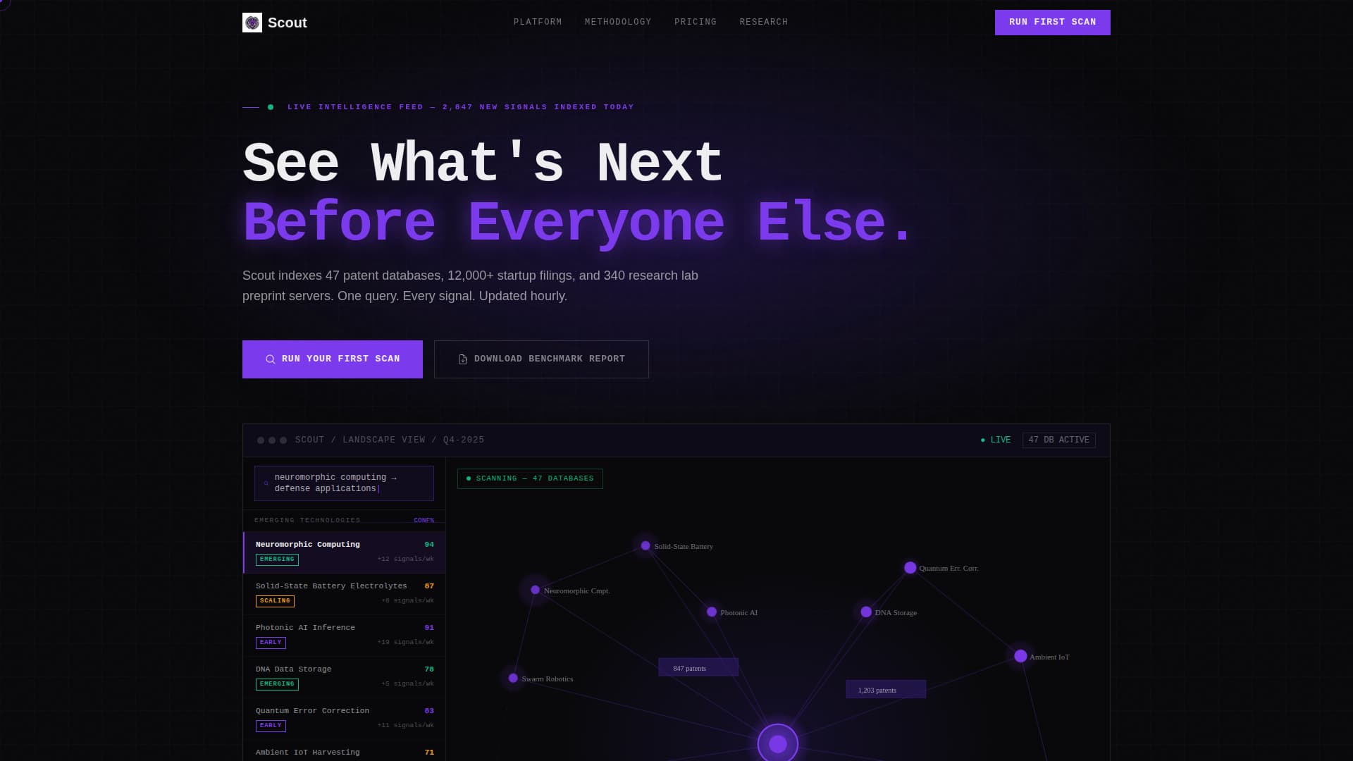 Scout - Ruthless Scouting Landing Page Template