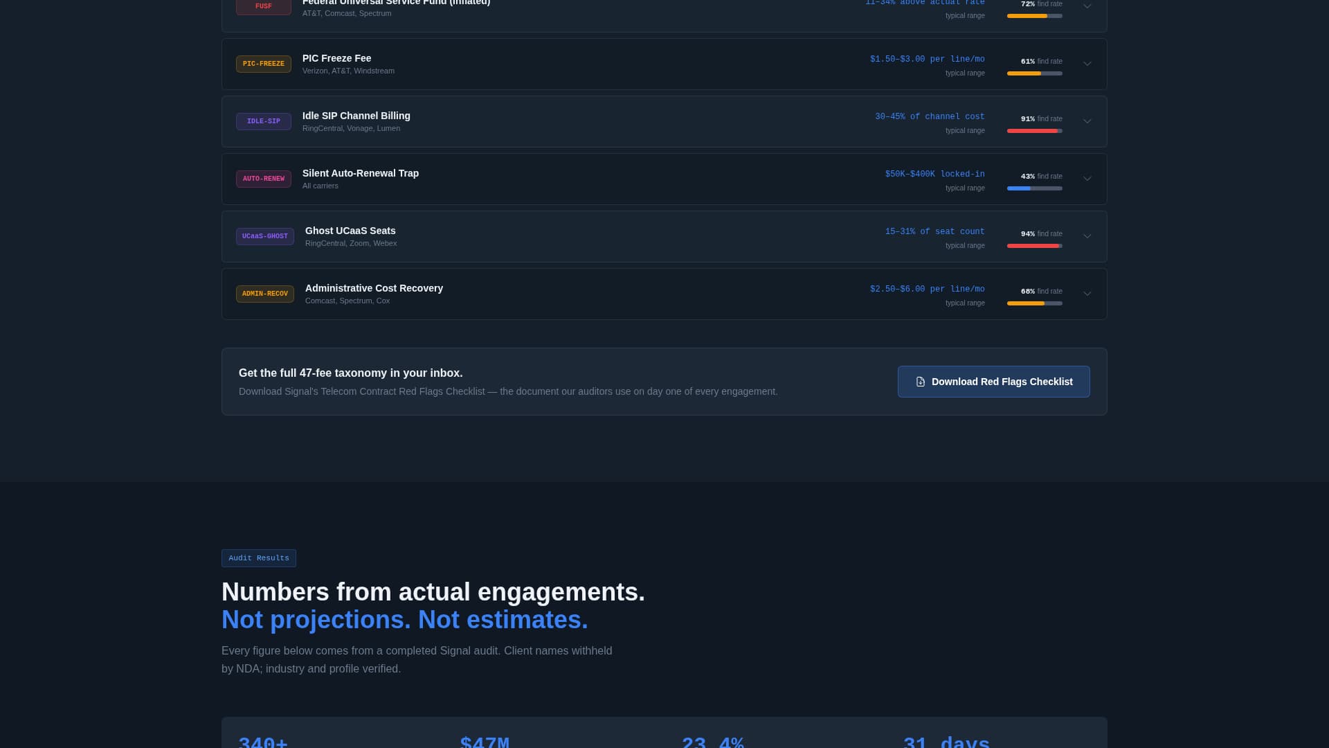 Carrier — Network Landing Page Template