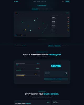 Uplink - Powerful TowerCRM Landing Page Template