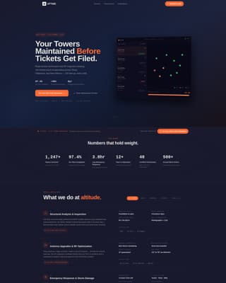 Uptime - High-Performance Tower Maintenance Landing Page Template