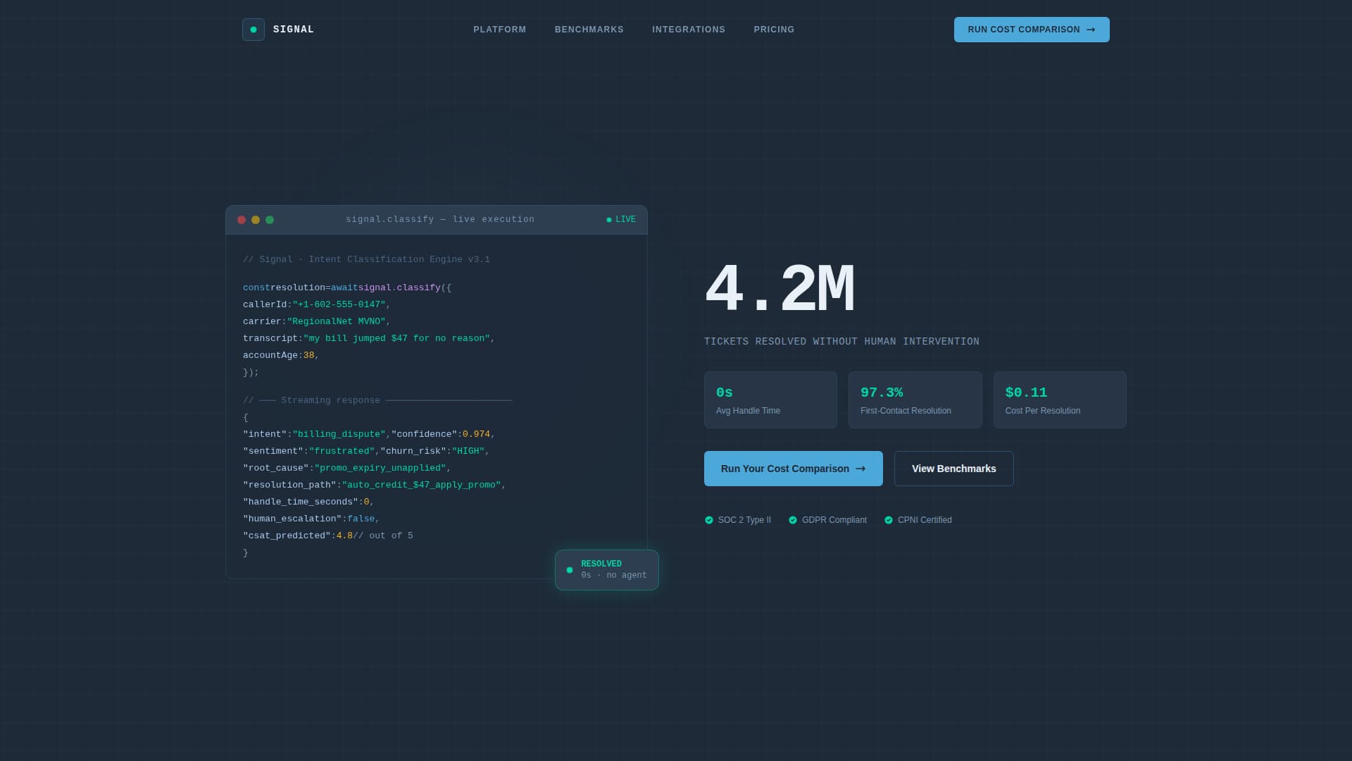 Carrier — Connectivity Landing Page Template