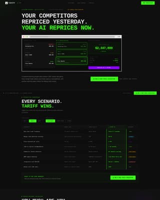 Tariff - Dynamic Telecom Landing Page Template