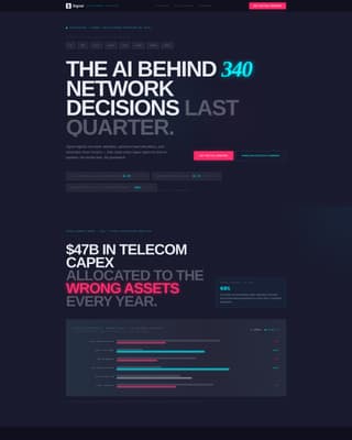 Signal - Intelligent Telecom Landing Page Template