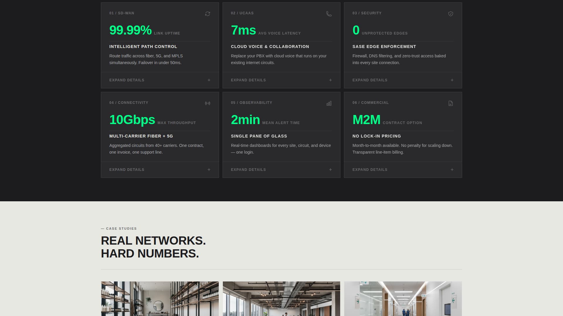 Bandwidth — Comms Landing Page Template