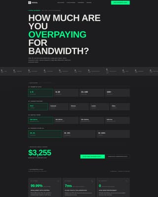 Bandwidth — Comms Landing Page Template
