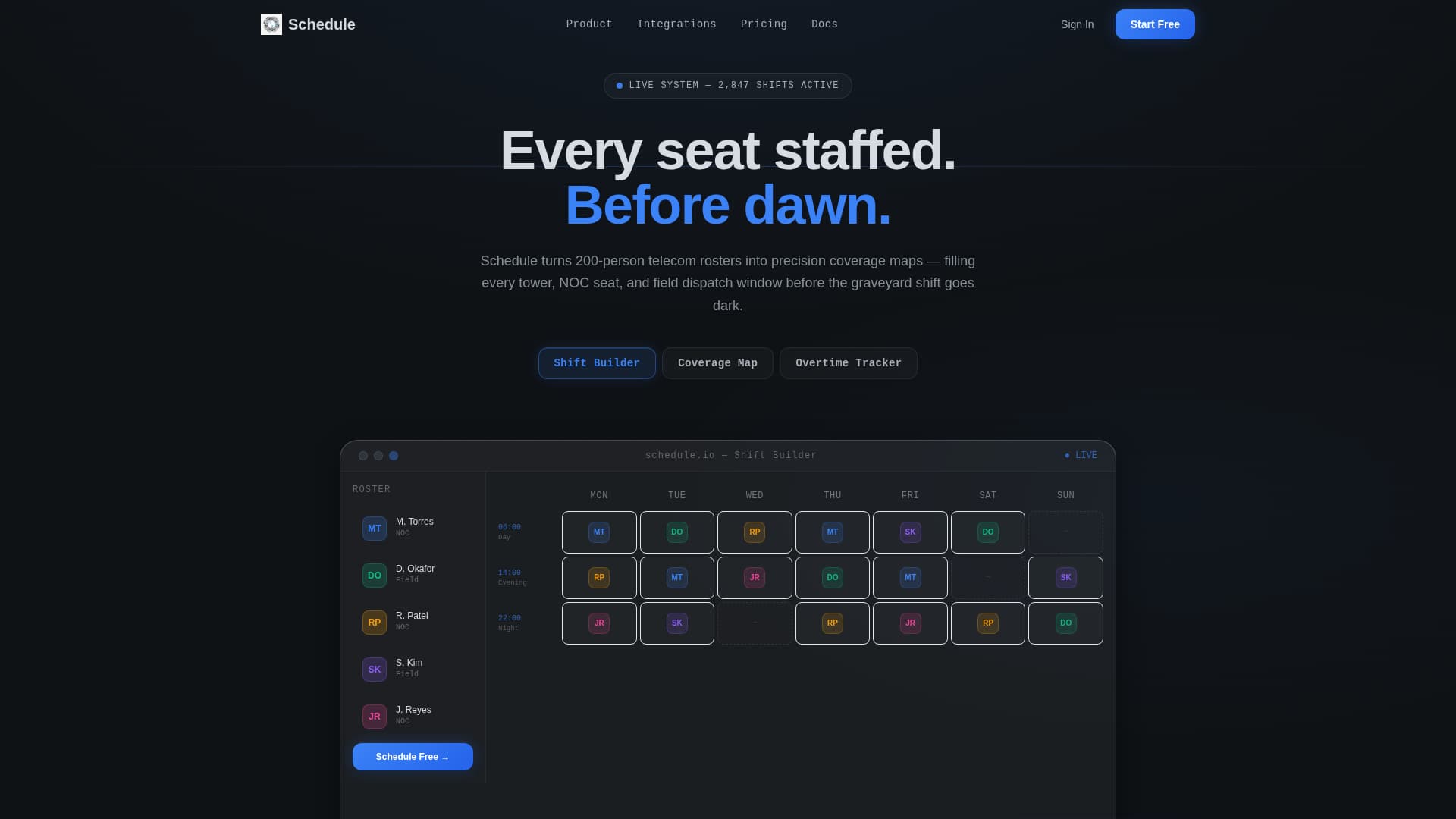 Telecommunications - High-Converting Staff Landing Page Template