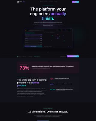 Nexus — Carrier Connectivity Landing Page Template