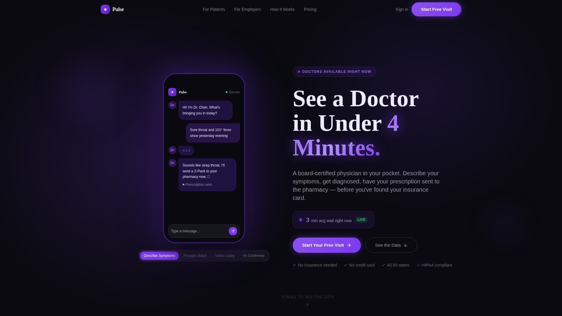 Pulse - Instant Telehealth Landing Page Template