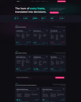 Loom - Precision Mill Landing Page Template