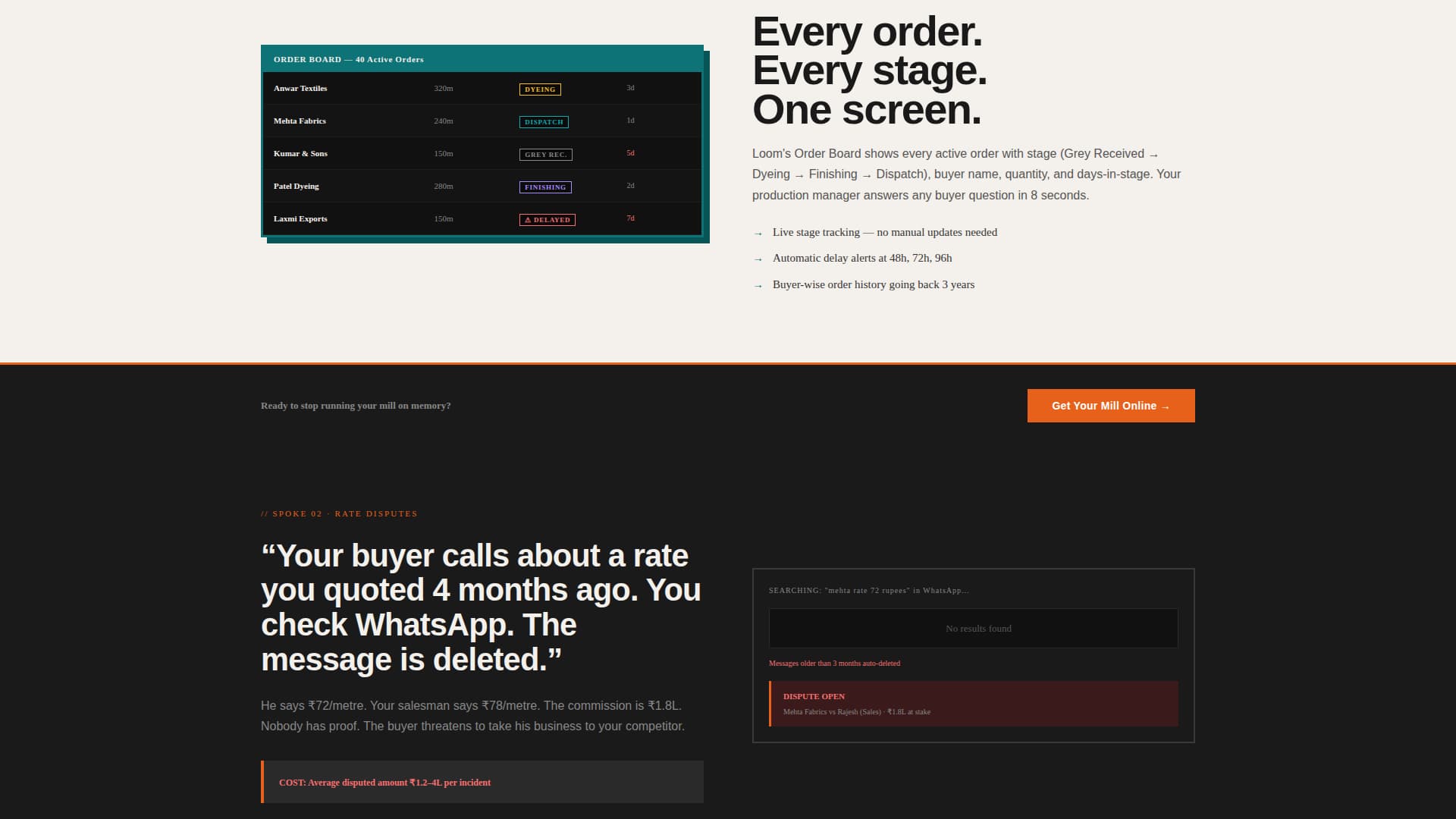 Loom - Powerful MillCRM Landing Page Template