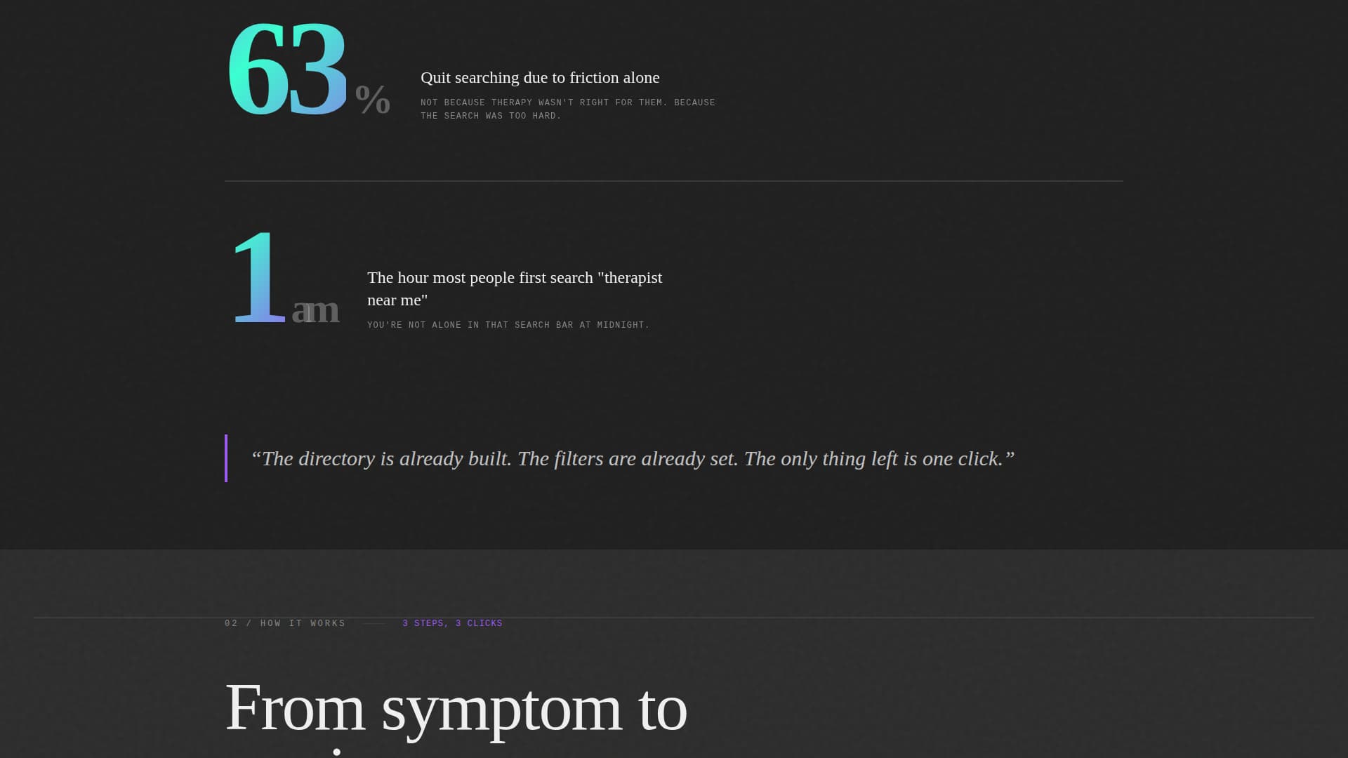 Seek - Powerful TherapistDirectory Landing Page Template